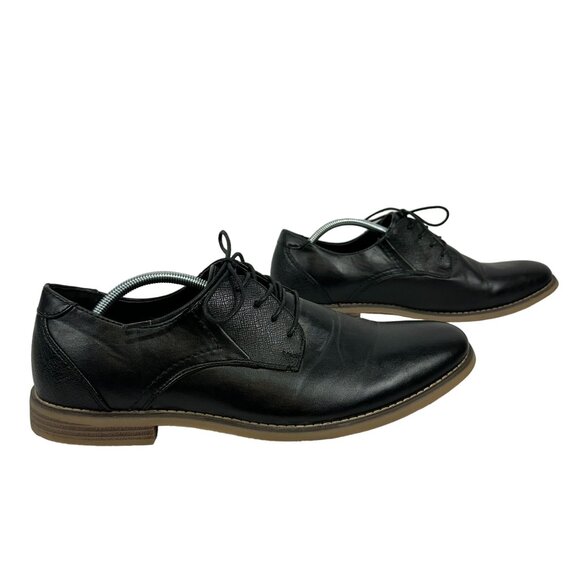 Deer Stags Matthew Mens Black Oxford Shoes Memory Foam Simulated Leather Size 12 main image 8